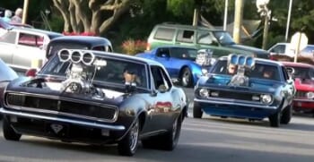 Pro Street Muscle Cars on Parade