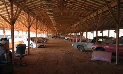 90,000sqft of Barn Find Muscle Cars